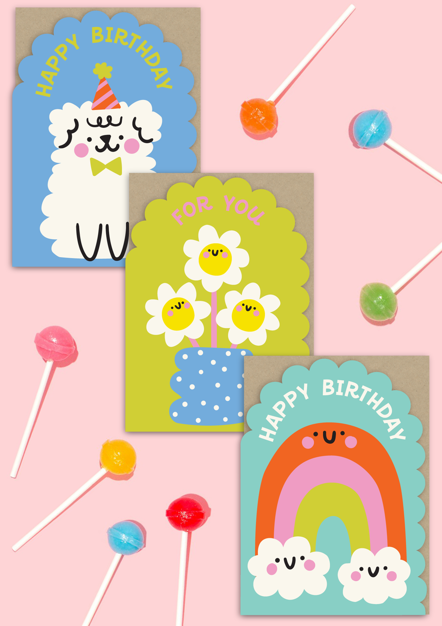 For You Flowers Birthday Card