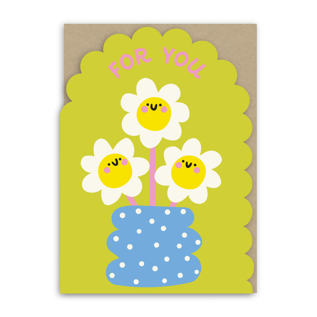 For You Flowers Birthday Card