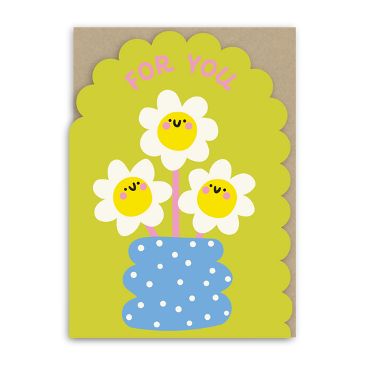 For You Flowers Birthday Card