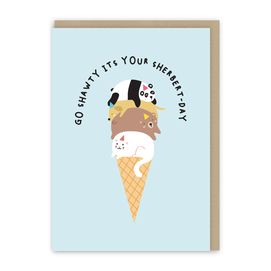 Sherbet-Day Birthday Card