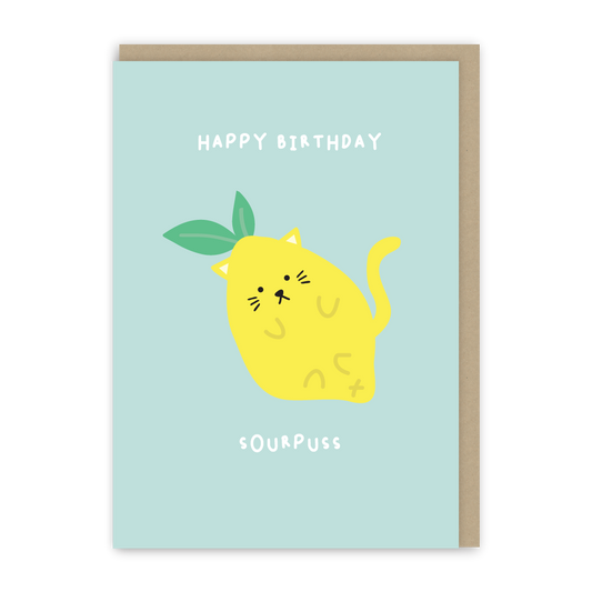 Sour Puss Birthday Card