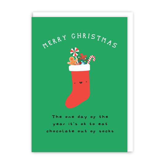 Socks Christmas Card