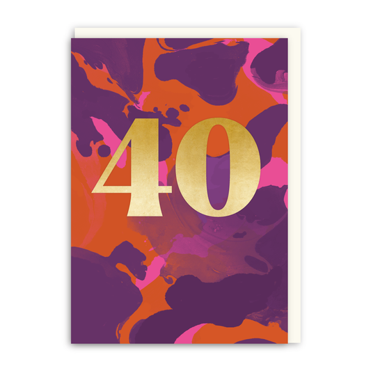 Milestone 40 Card